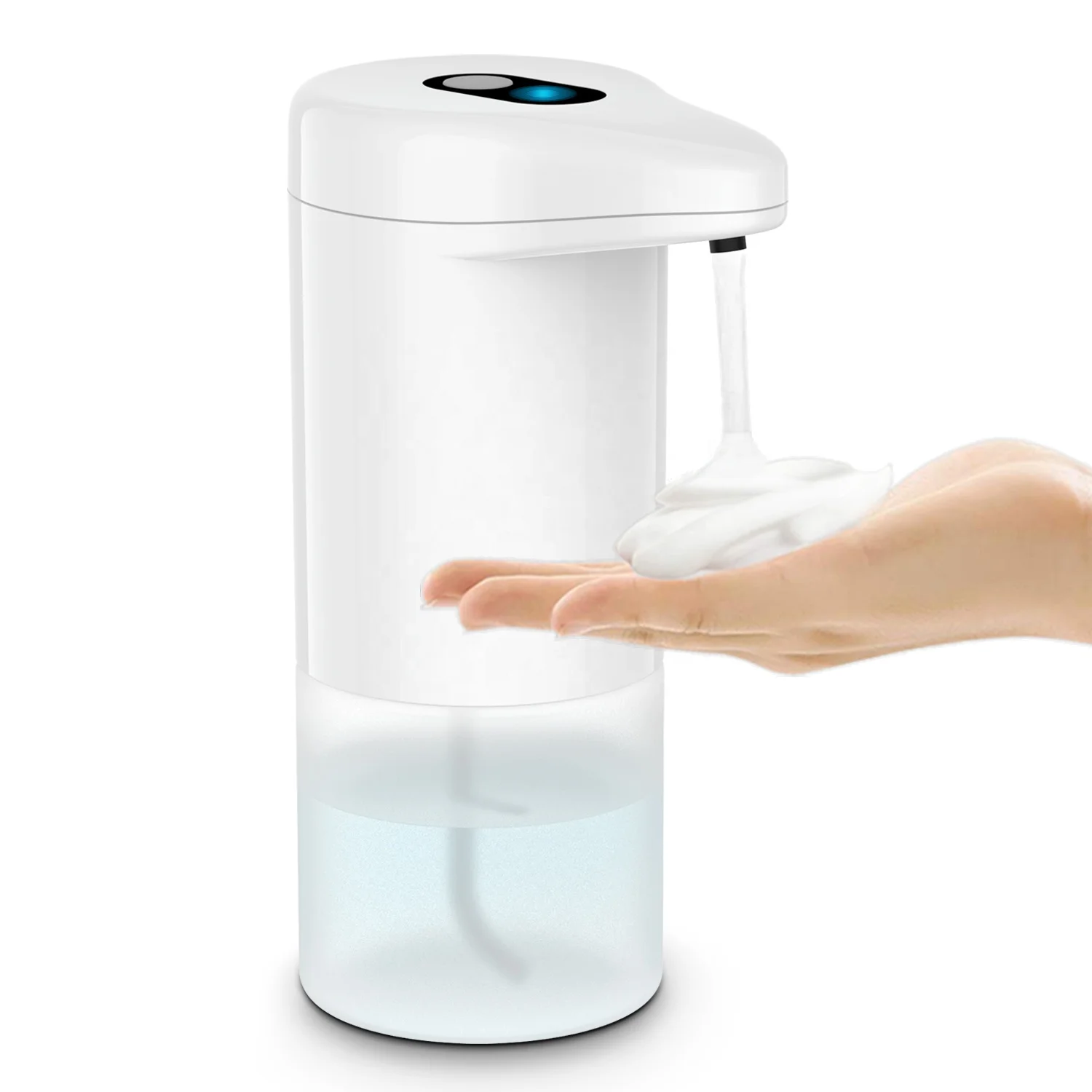

Automatic Soap Dispenser Infrared Induction Foam Kitchen Hand Sanitizer Touchless Bathroom Kitchen Accessory, White
