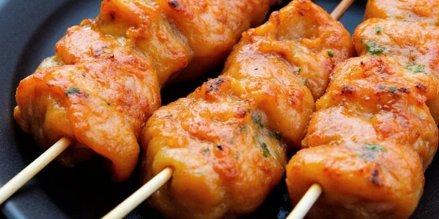 Marinated Salmon Skewers