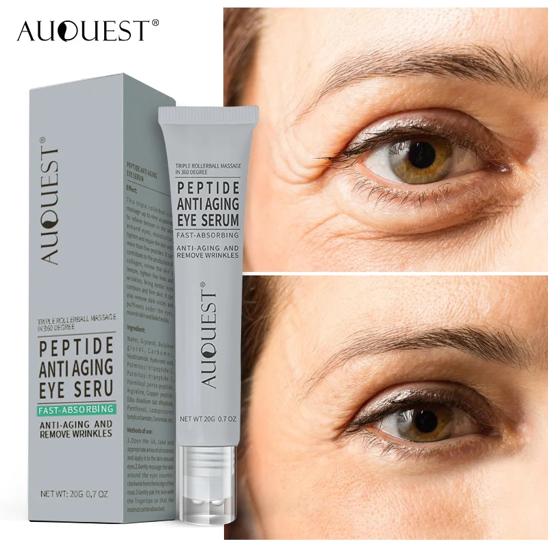 

AuQuest Lady Eye Cream Anti wrinkle, Dark Circle Removal Eye Serum Ageless for Removing Eye Bags Anti-Wrinkles, Clear