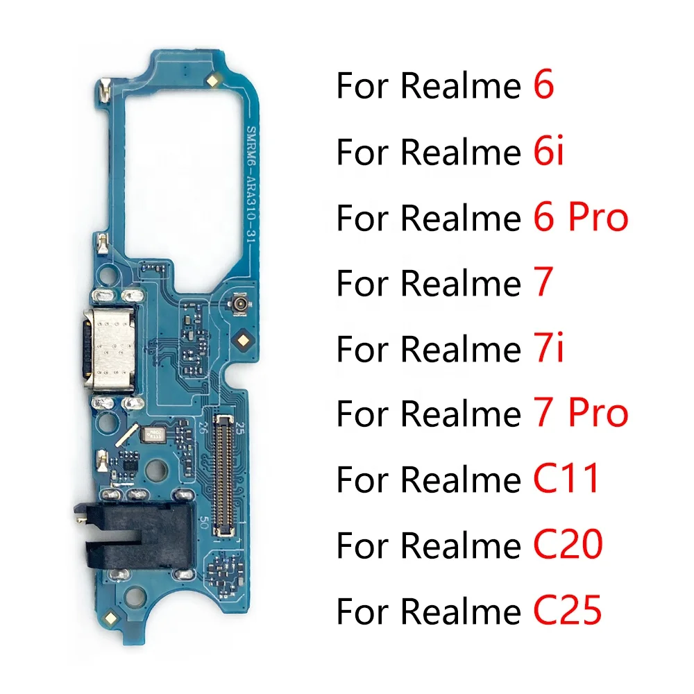 

USB Charging Port Dock Charger Plug Connector Board Flex Cable For Oppo Realme 2 7 6 6i 5 5i 3 Pro C11 C20 C25