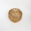 Hot sale quality round willow frame candlestick candle holder wood