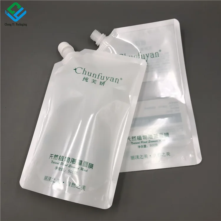 Liquid Refill Pouch 100g 200g Cosmetic Doypack With Spout Ecofriendly