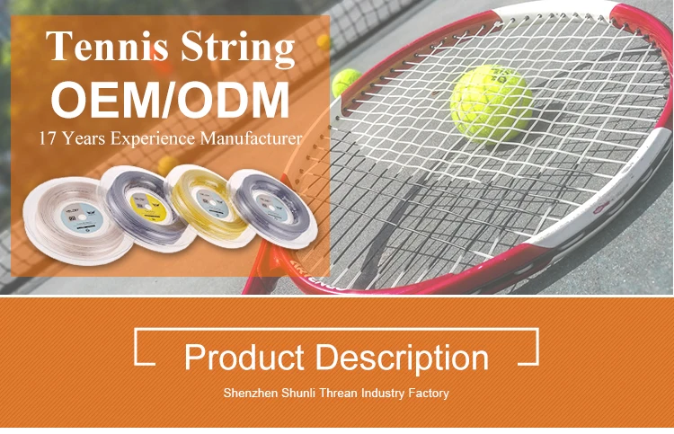 Polyester Tennis Racket String Kelist 1.25MM Polyester Tennis String - Durable & Versatile
