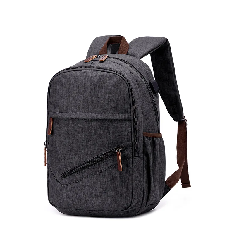 

Fashionable Casual USB Charging Port Waterproof Backpack Laptop Bag For School