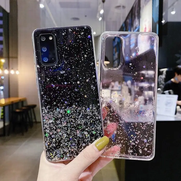 

Beautiful Phone Case Glitter Star Shinning Back Cover For VIVO Y20 Y51s Y72 Y52S V20 S1 Pro Fashion Cell Phone Accessories Shell