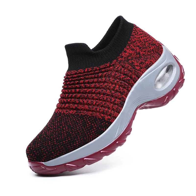 

Colorful Ladies Wholesale price shoe stock breathable lightweight fly knit style bulk casual stock shoes from factory