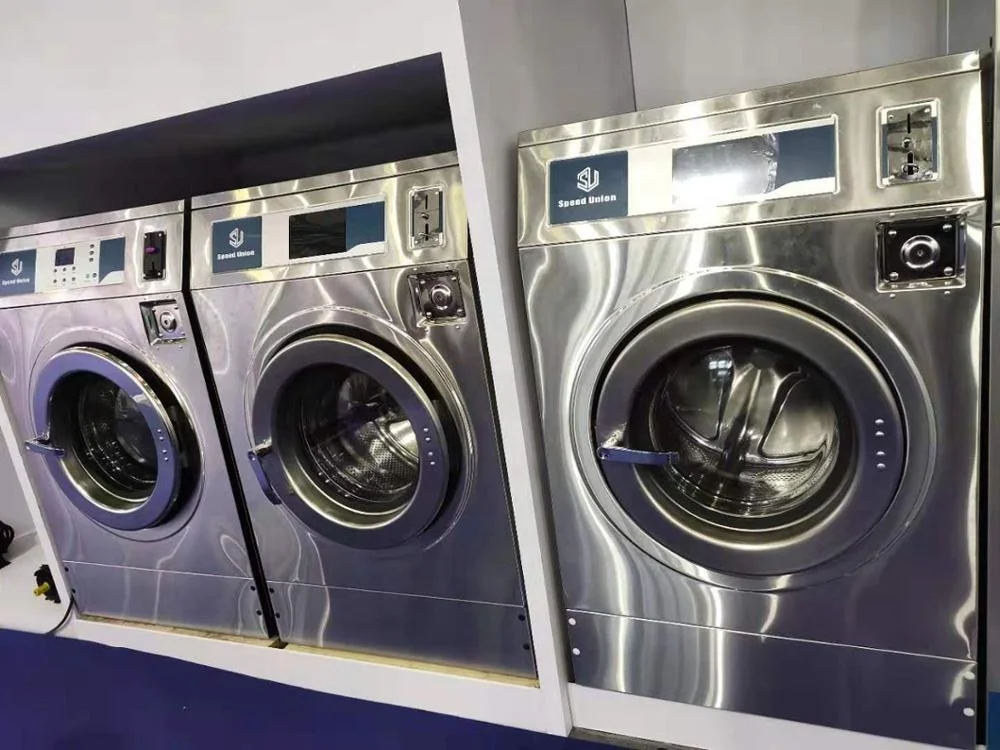 
15kg Coin Token Industrial Front Loading Washing Machine 