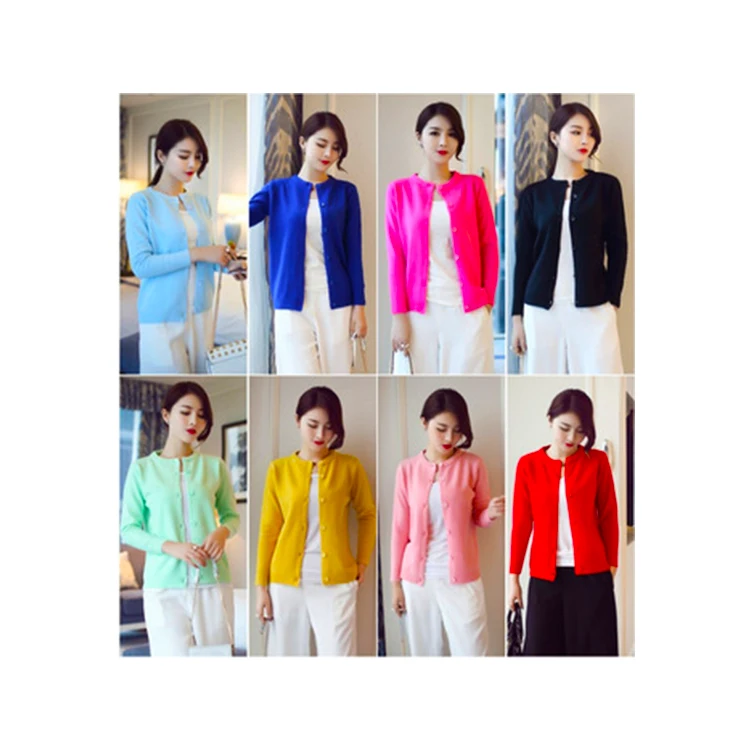 

Best Quality Women Thin Sweater Comfortable Mid-Length Long Jacket Thin Loose Long Sleeve Black Coat Women'S Wear