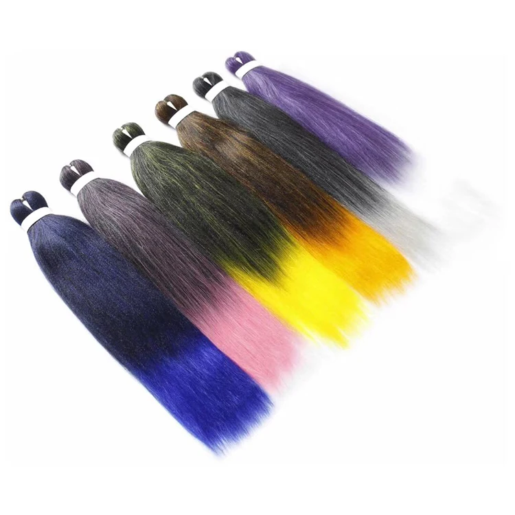 

Becus Hair Braid Synthetic Pre-stretched Hair Extensions Easy Braids Crochet Ombre Braiding Hair