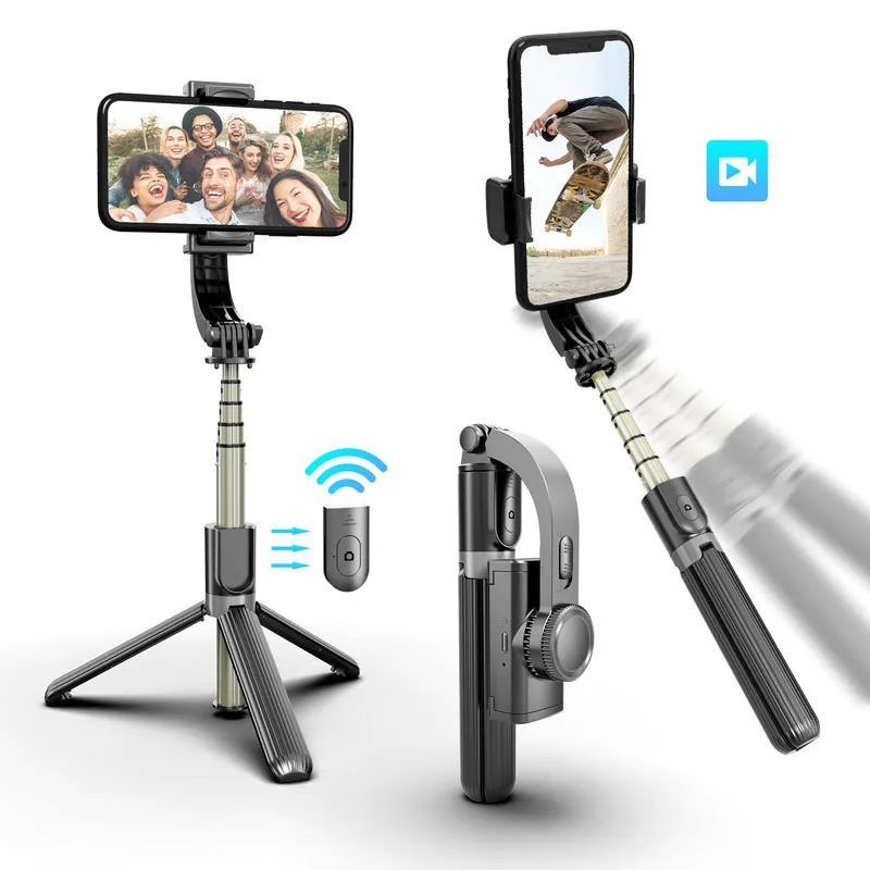 

Gimbal Stabilizer for Phone L08 Handheld Selfie Sticks 360 Degree Rotation Wireless Remote Control with Tripod Stand