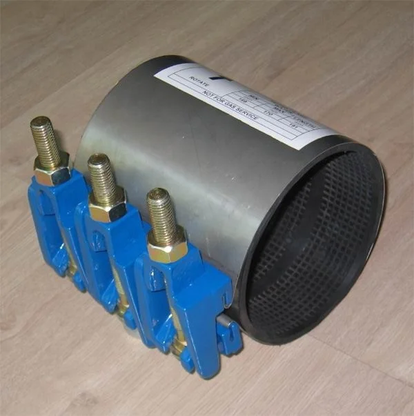
Ductile cast iron repair clamp for PVC,HDPE pipes 