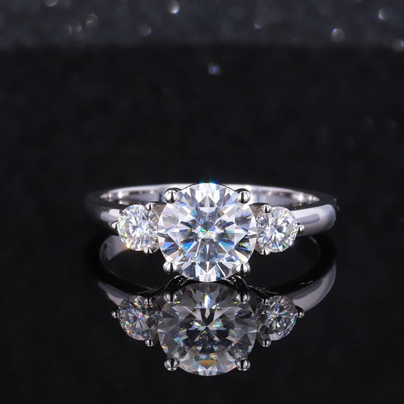 

Special Design High Quality Wholesale 14k Jewelry Gold Ring with Synthetic Moissanite