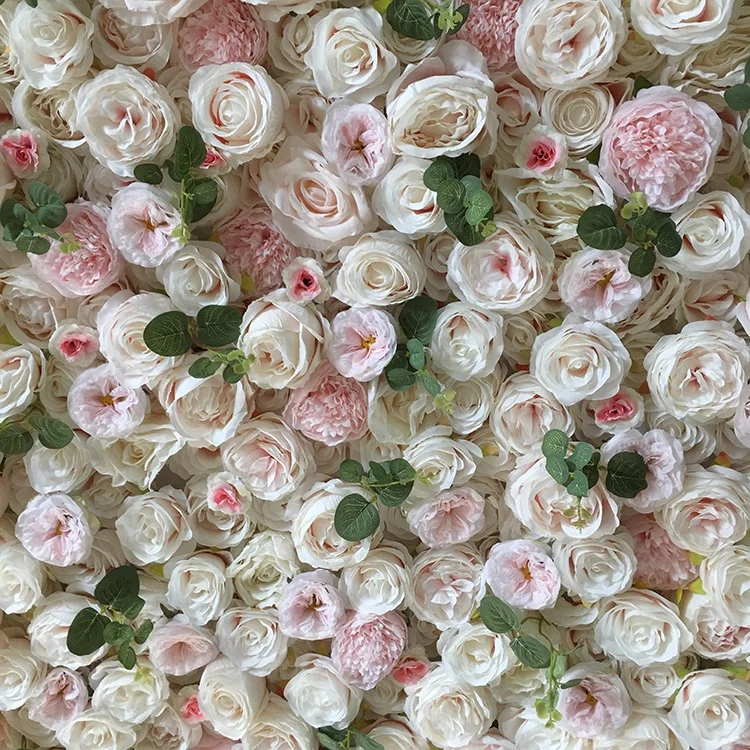 

SPR 8ft*8ft(2.4*2.4m) artificial wedding decoration baby pink can roll up flower wall cloth base,easy fix, Light pink