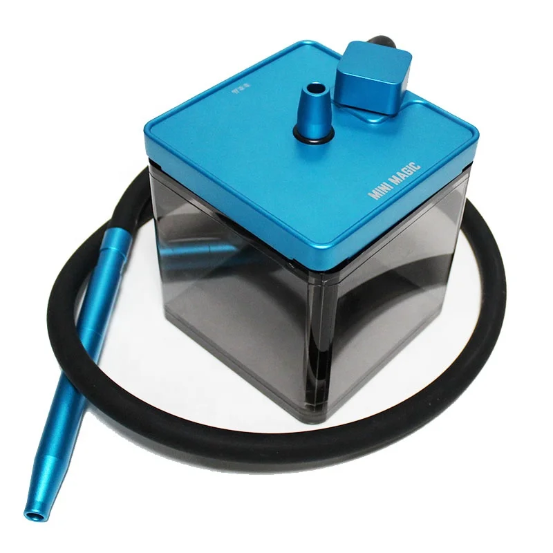

High Aluminium New Design Portable Small Grey Square Acrylic Shisha Box, Gold/grey/ blue/red/black/rose gold