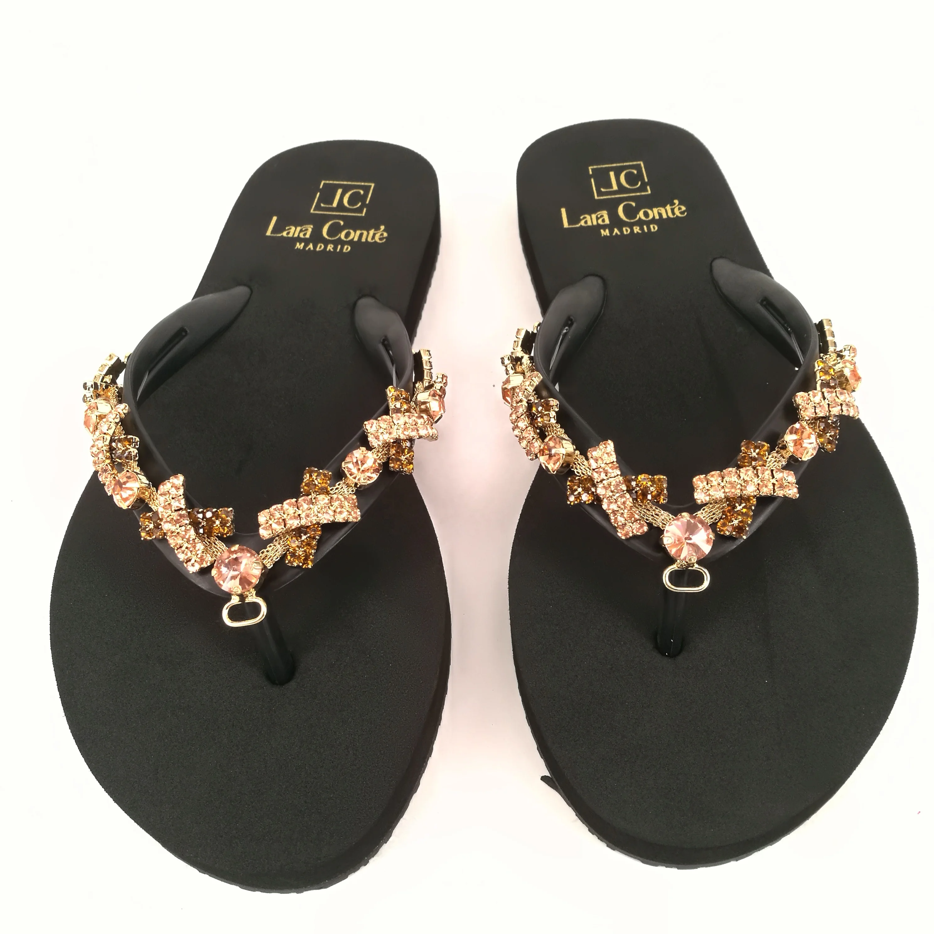 

SS21 New Collection EU Hotselling Gems Diamond Women Flip Flops
