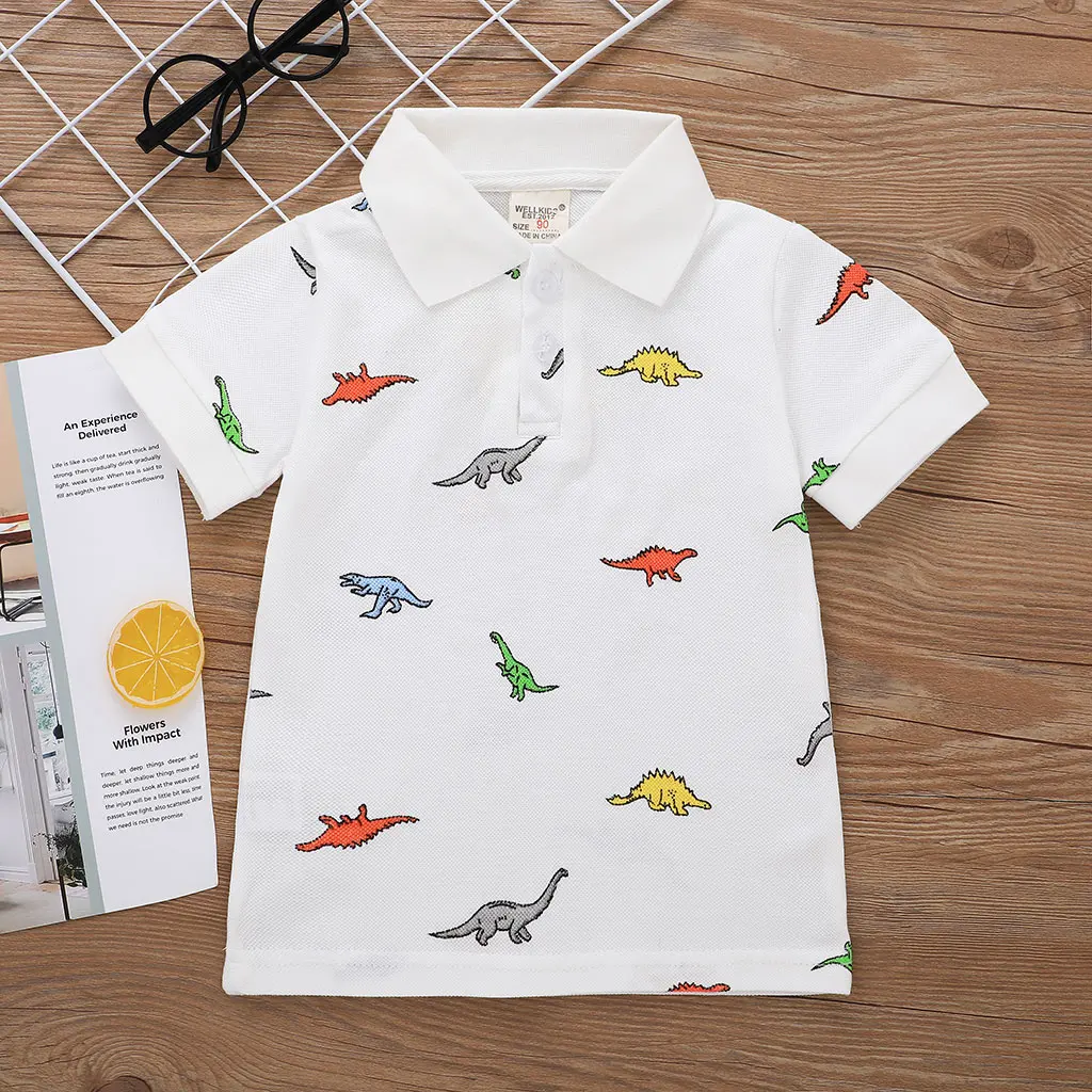 

Fashion Cute Cotton Summer Casual Baby Top T Shirt Blouse Boy Babies Wears Toddler Shirts