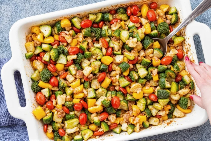 Baked vegetables with herbs