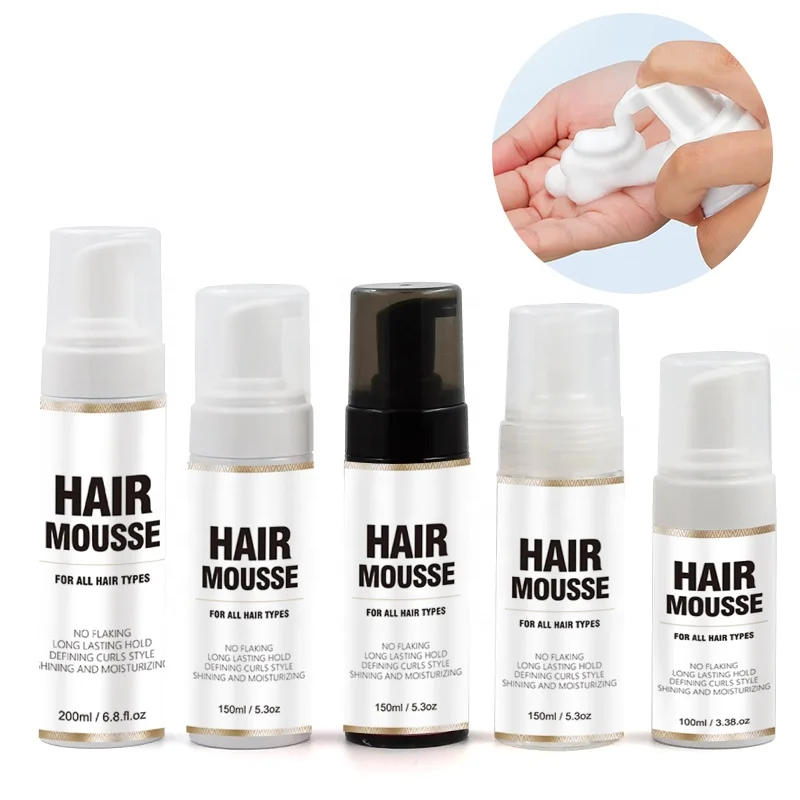 

Private label edge control hair styling foam mousse for hair