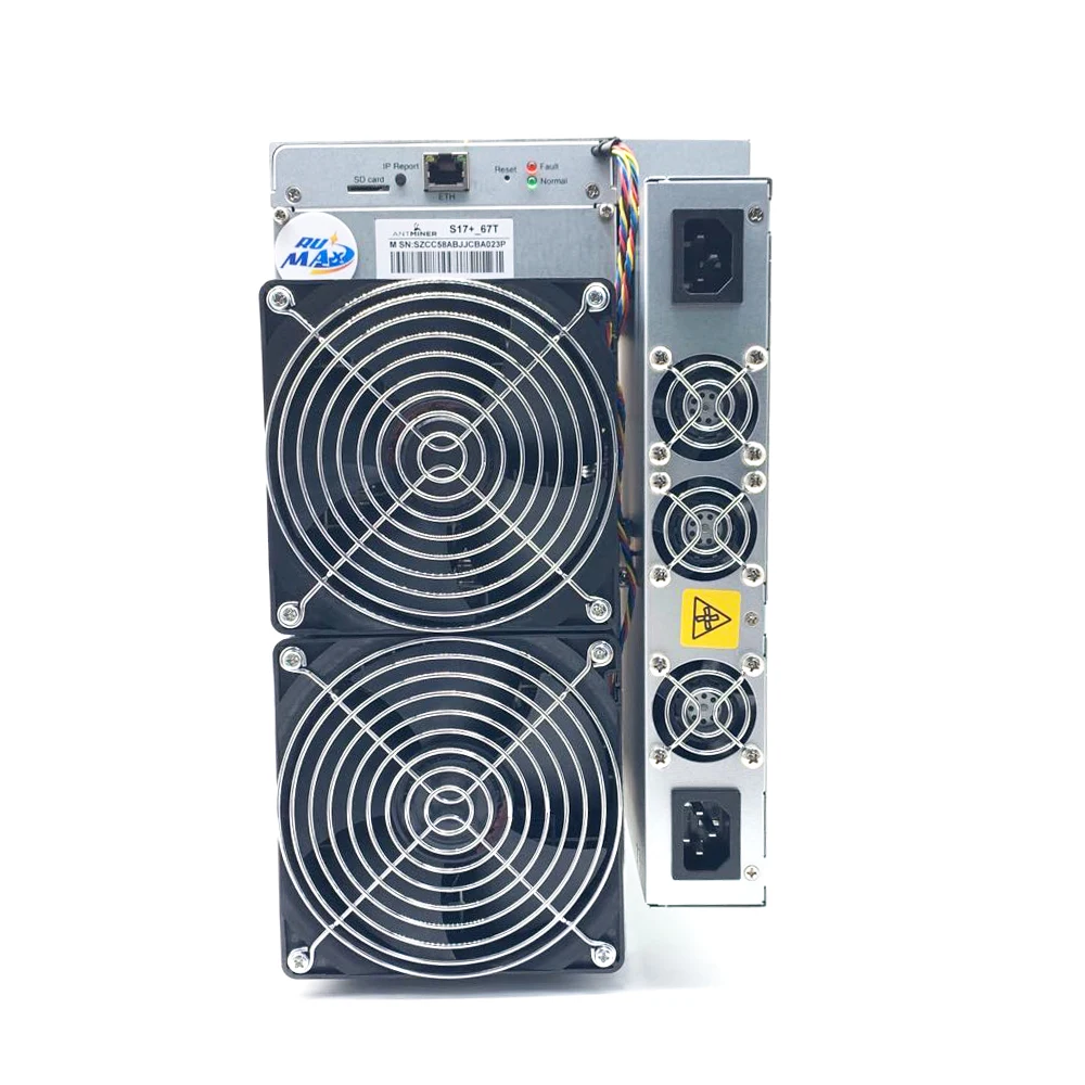 

Used Asic Bitcoin Miner Bitmain Antminer S17+ 76Th/s in Stock Fast Delivery