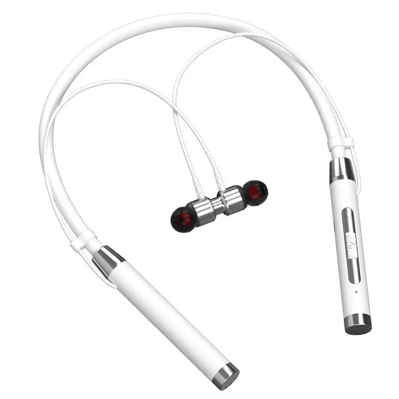 

Drop shopping Hot Sale Wireless BT5.0 Earphone Neckband Magnetic Earbuds Sport Neck Headphone, Red, black