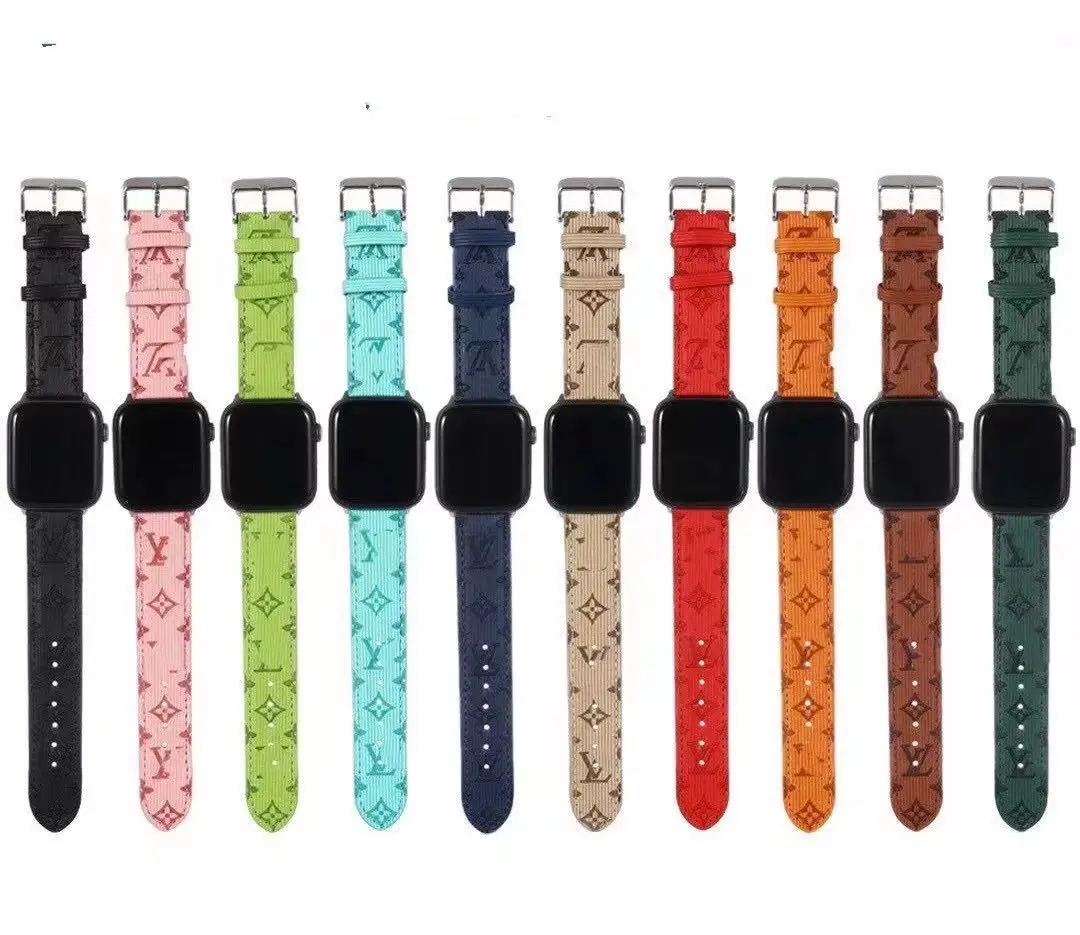 

New Fashion Brand watch bands Designer Watch straps for Apple Watch6 38mm 40mm 42mm 44mm