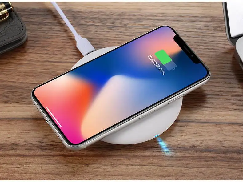 Wireless Rechargeable Mobile Phone Battery Charger New Round Mini