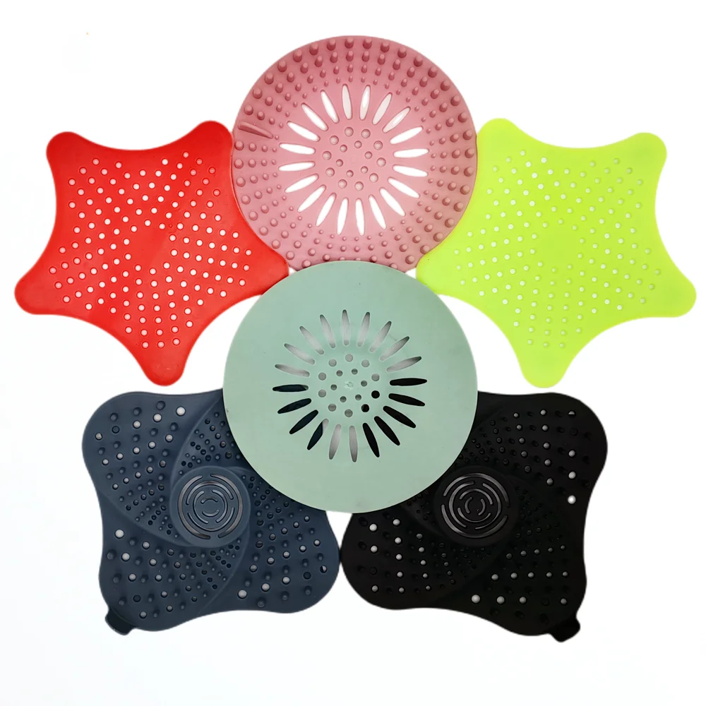 

Silicone Floor Drain Hair Catcher Modern Strainer Polished Drain Cover Kitchen Sink Strainer Flexible & Durable Waste Strainer