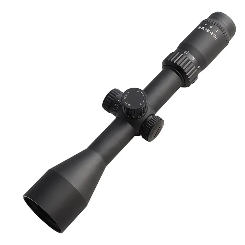 

Tactical PD 2-12x50 Hunting Riflescope 200mm Long Eye Relief Optical Sight Scope with full red Illuminated fit 30-06 308