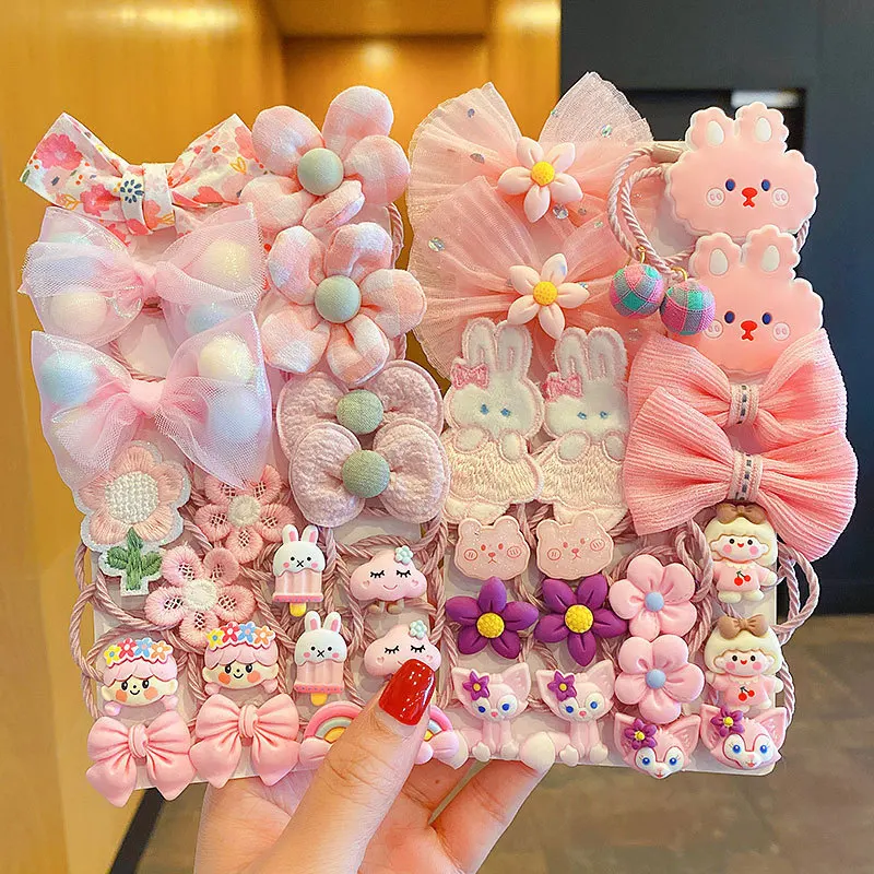 

New Children's Hair Accessories Rubber Band Baby Tie Head Rope Butterfly Knot Hair Rope Girls' Headwear Hair Jewelry