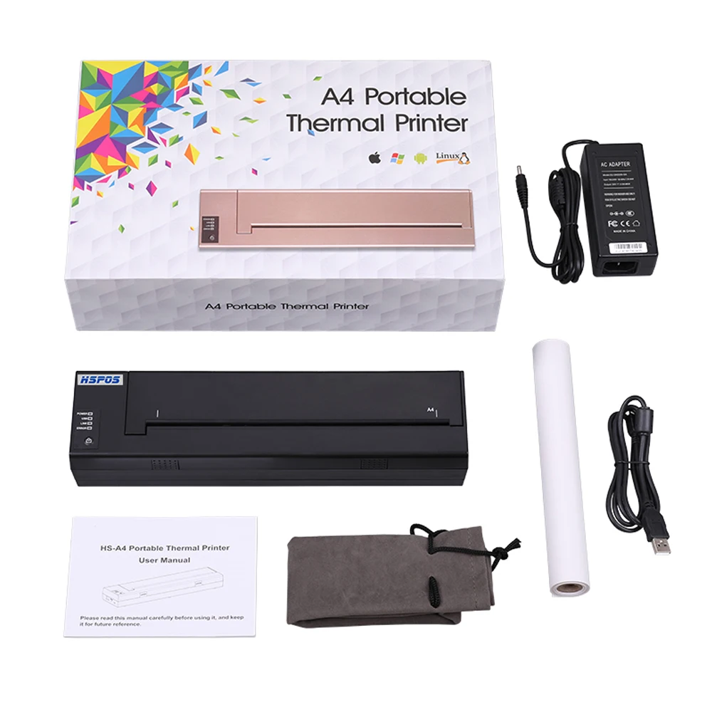 

Factory directly sale thermal mini a4 printer for printing document with battery usb port