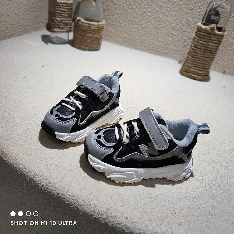 

2021 children's sports shoes spring new fashion old shoes mesh breathable simple running shoes for boys and girls, Picture color