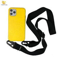 

New arrival necklace Strap Cord woven belt Colorful TPU Biodegradable Mobile Phone Case For iPhone 11 PRO