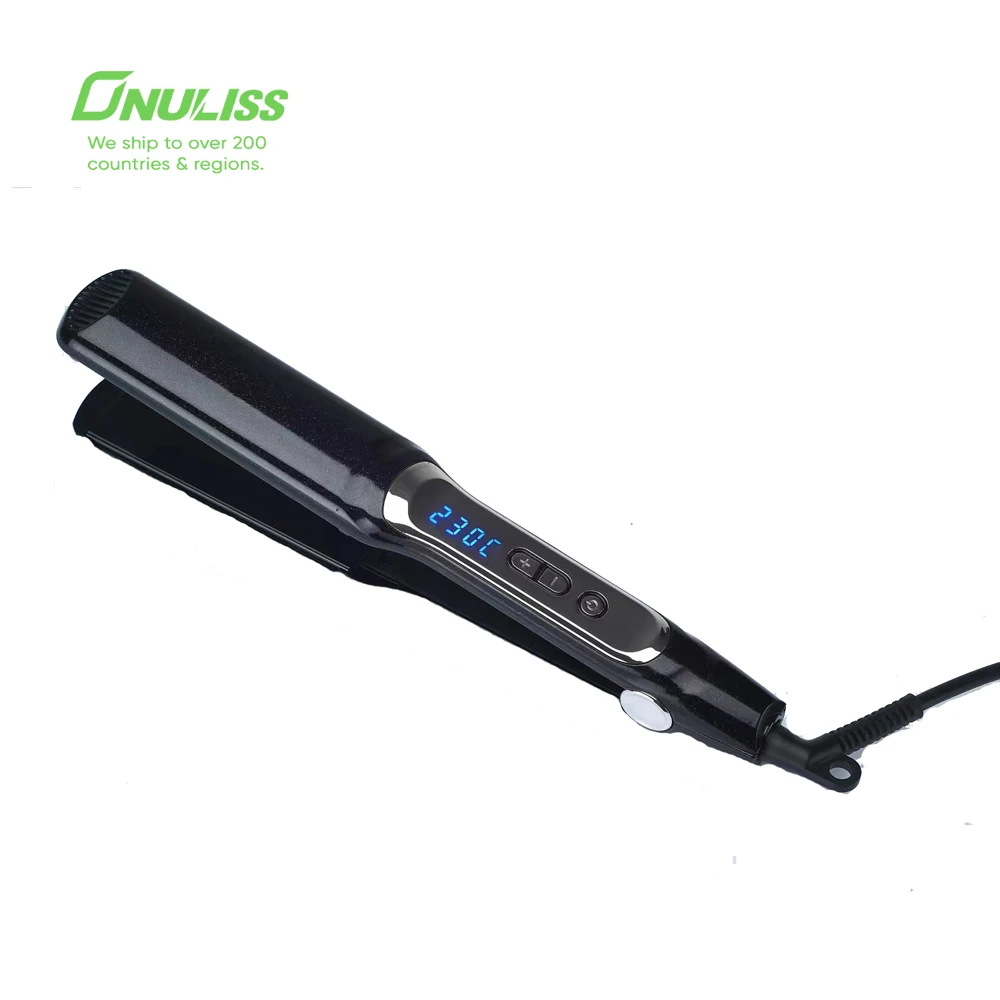 

OEM Custom Portable Hair Straightener and Curler MCH/PTC Heater Flat Iron Hair Straightener