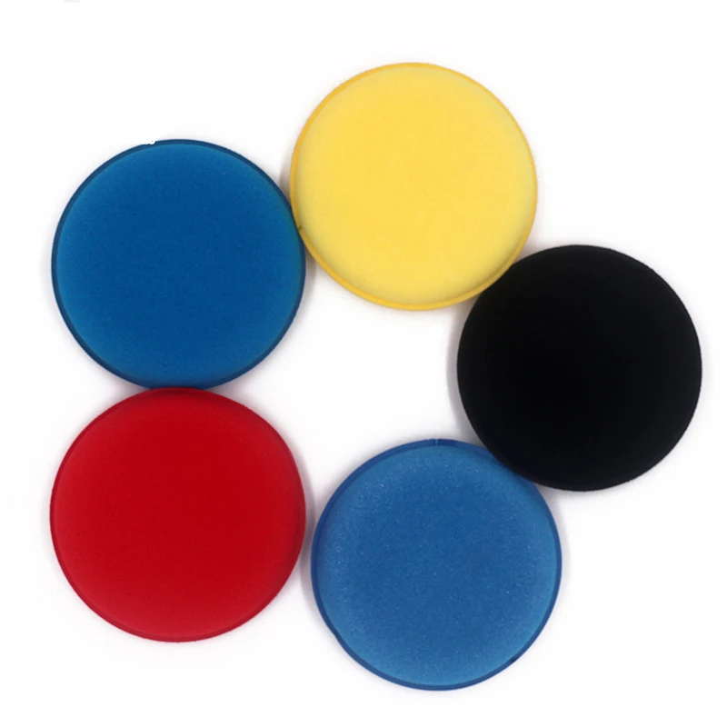 

High Density Car Waxing Coating Cleaning Round Shape Sponge Pad Applicator