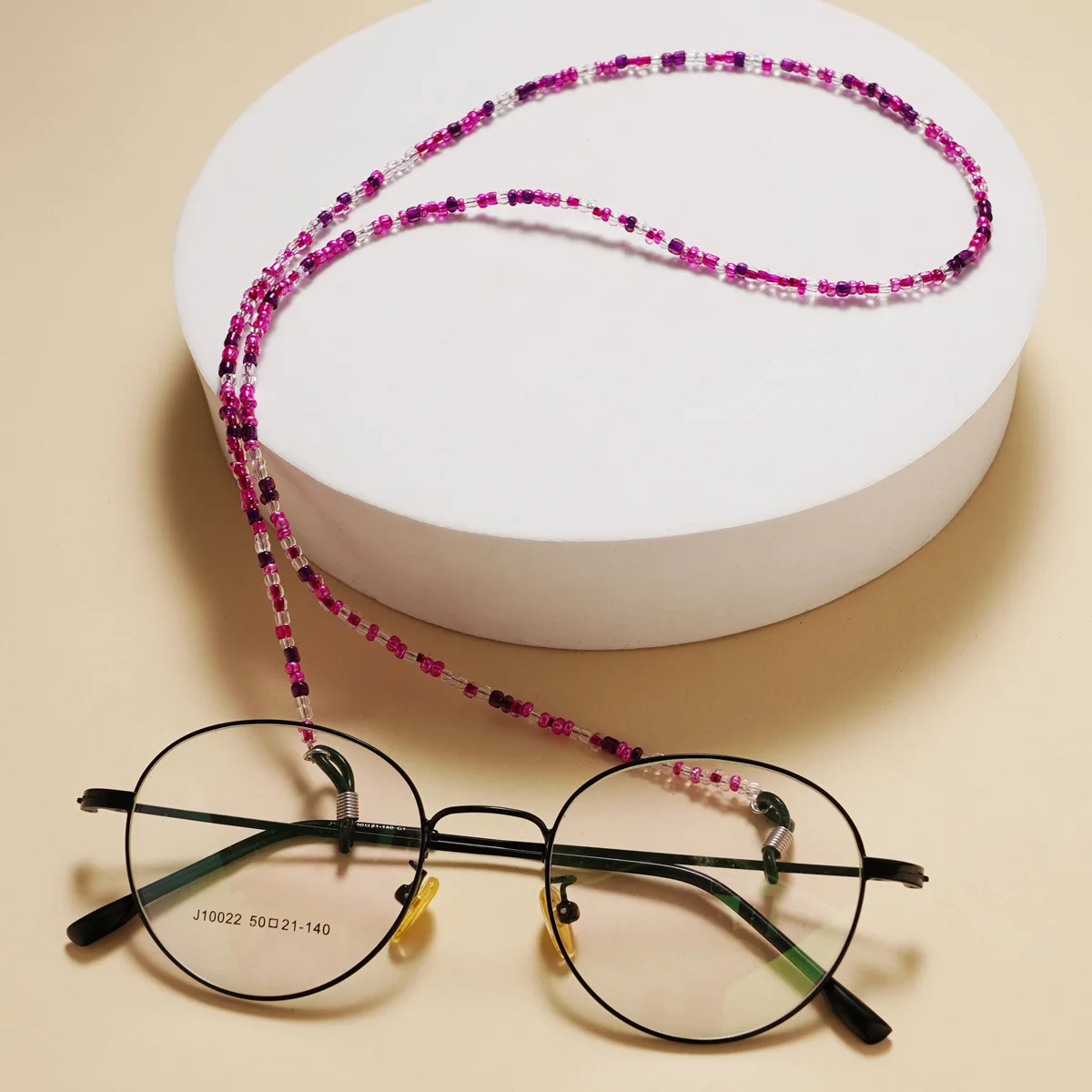

New Design Jewelry Cute Rainbow Glass Eyeglass chain Necklace Holder Women Girls beaded Lanyard Strap Masking Chains