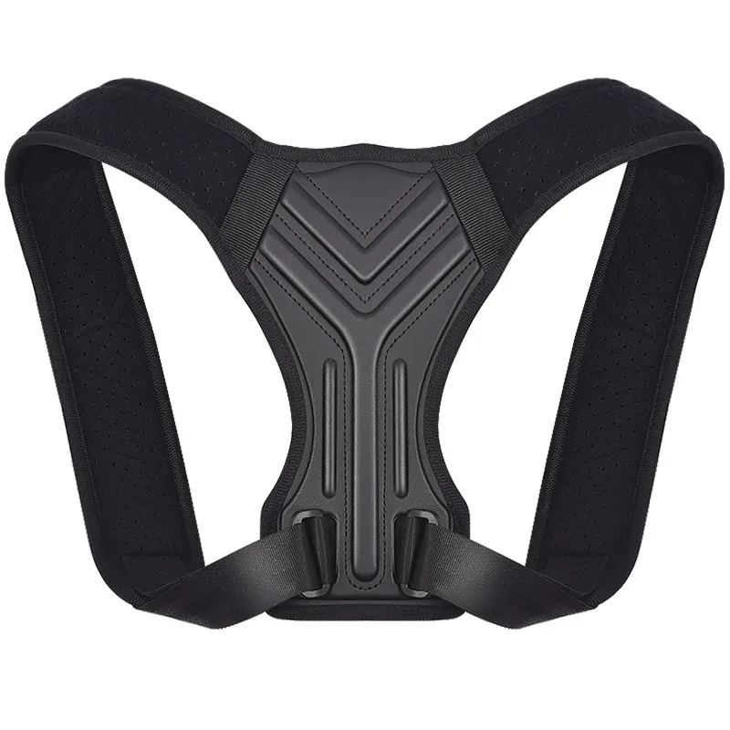 

Adjustable posture corrector back brace posture corrector, Black