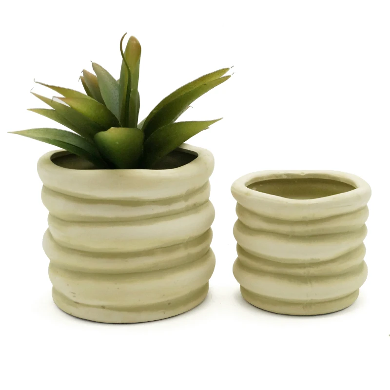 

Wholesale Hot Sale Maceta Suculentas Colorful Ceramic Succulent Pots for Garden Home Decor, Yellow