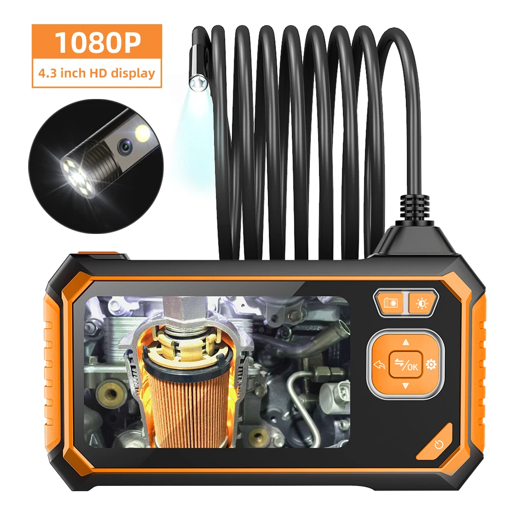 

Dual lens video borescope endoscope