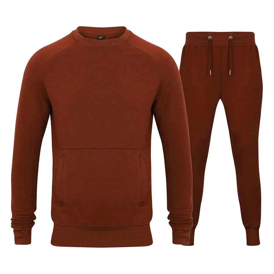 Custom Logo Solid Color Men Sweatsuit Sets Wholesale Jogging Suits Mens ...