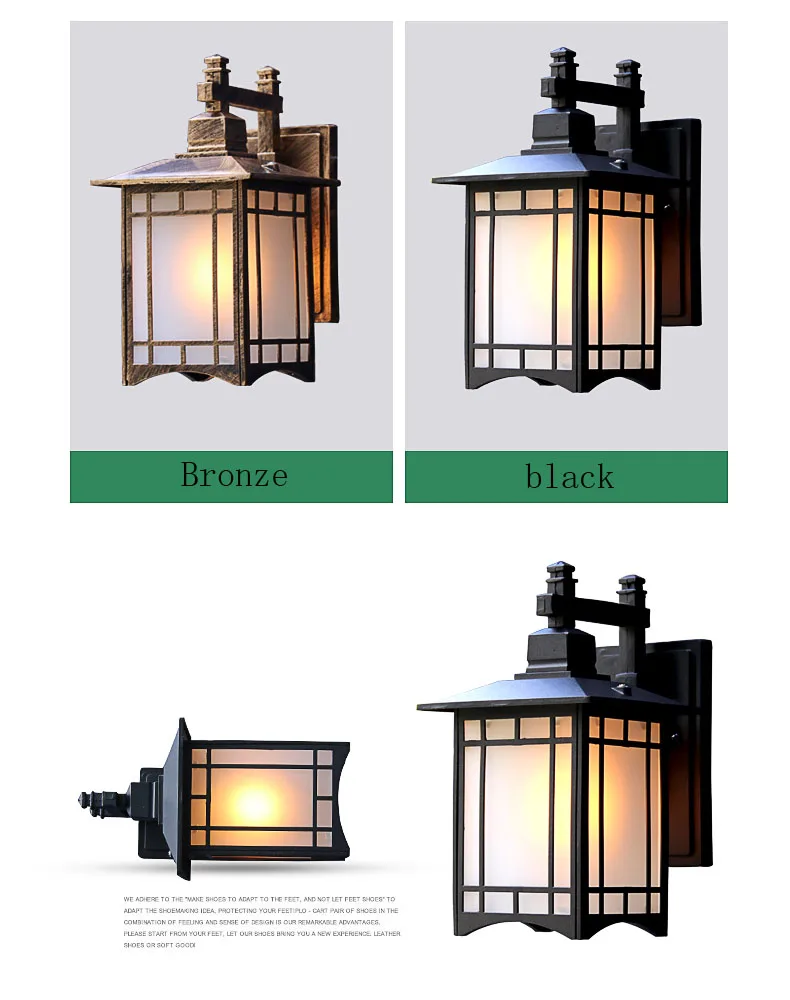 European style antique solar wall lights outdoor waterproof wall lantern villa garden exterior lamp wall mounted indoor lights