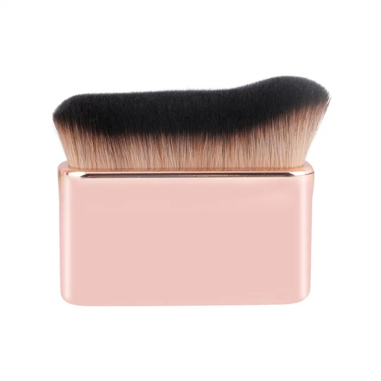 

Square Flat Rose Gold Big Cosmetics Face Make Up Brushes Custom Foundation Body Makeup Brush, Rose gold body brush makeup/customized