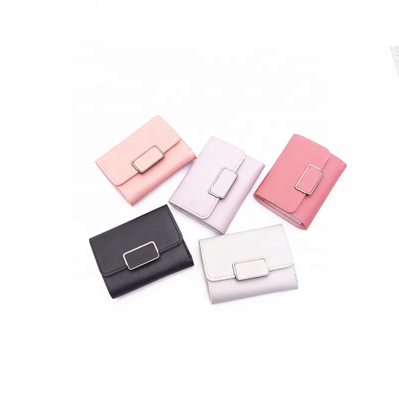 

2021 new PU women kids children mini coin purses card holder with tassel and metal button wholesale