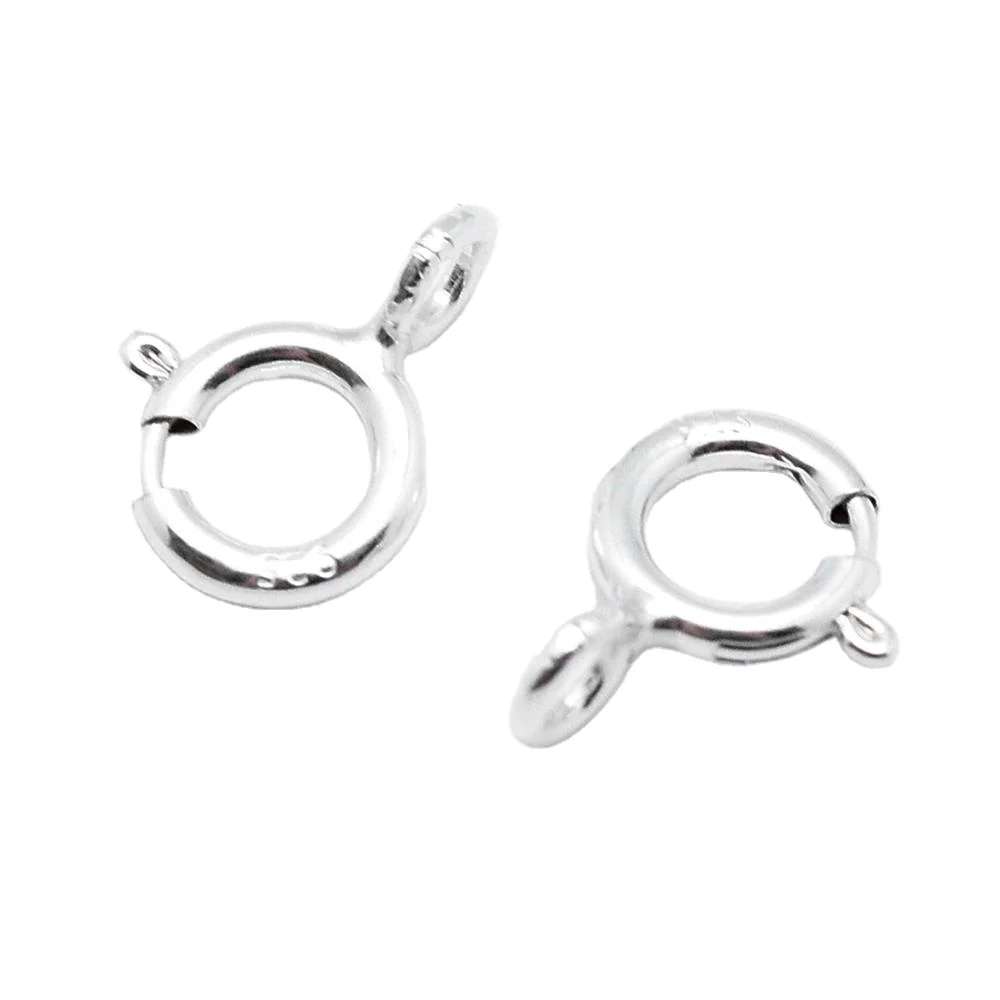 

Pandahall Bulk 8mm Clasps Hooks Sterling Silver Spring Clasps