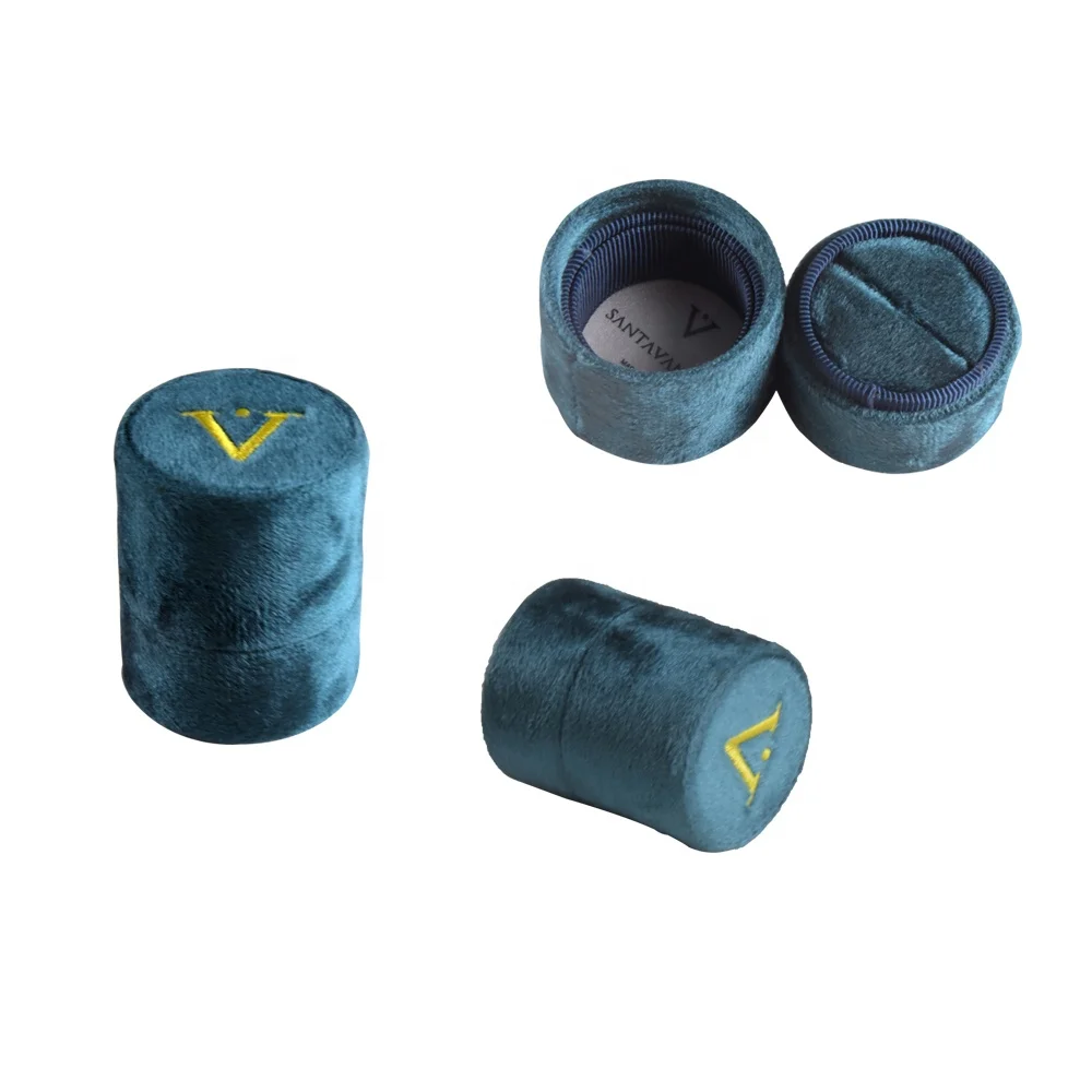 

Elegance handmade custom fabric ring box cardboard for women