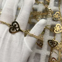 

Custom Jewelry Wholesale Factory Gold Plated Love Name Heart Key Necklace