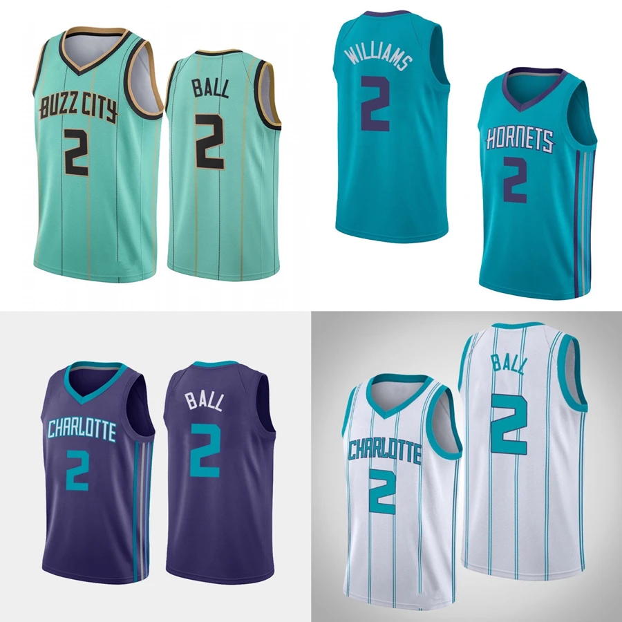 

Customized Charlotte City Basketball Jersey cheap Uniforms Sport Wear Hornets best quality Ball 2# Rozier 3# jereys for Men's