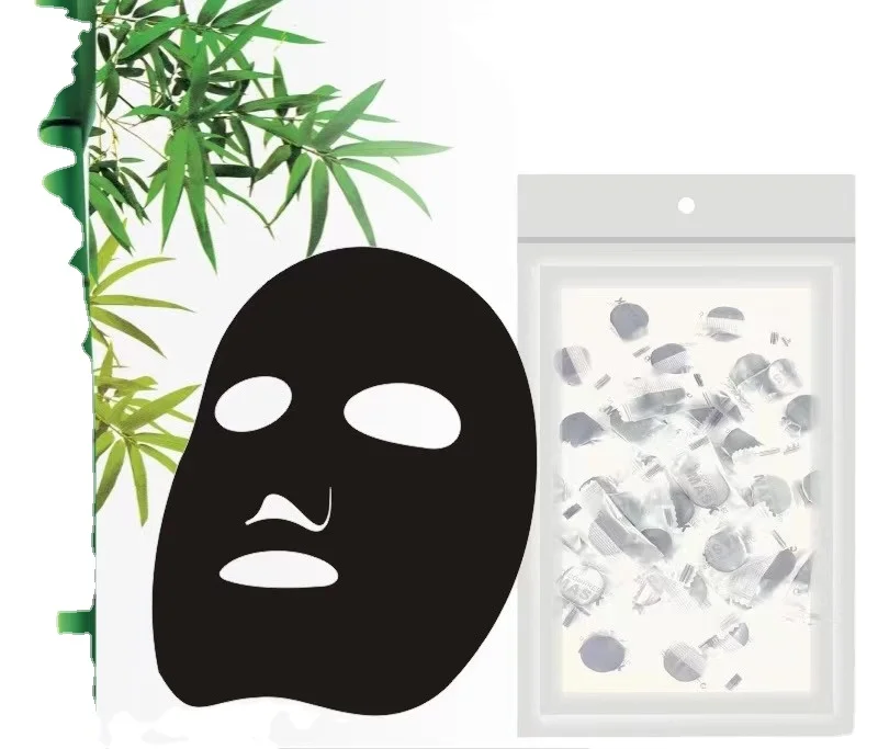 

Amazon Bamboo Charcoal Fiber 100pcs Compressed Facial Face Mask Paper DIY Skin Care DIY Facial Mask, Black