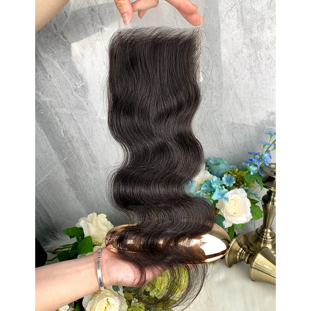 

Human Hair With Lace Frontal Closure Kinky Straight Closure 360 Brazilian 5x5 Closure