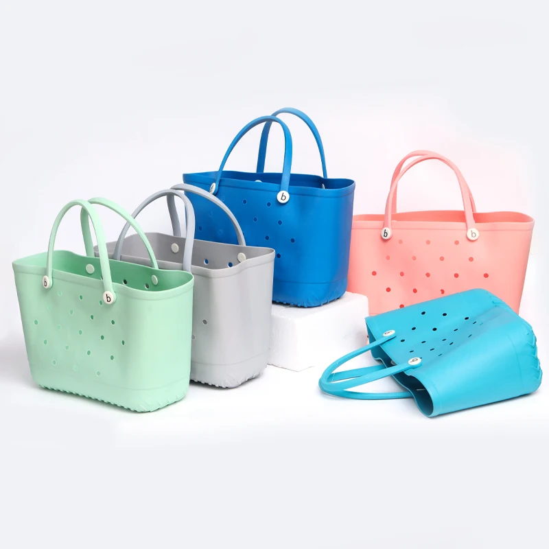 

Beach Bag Summer EVA Silicone Jelly Candy Color, Waterproof, Large Capacity Ladies Handbag, Pure color