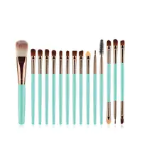 

Free Shipping 15pcs Makeup Brushes Set private label Amazon Hot Make up Cosmetic Powder Brush brochas set maquillaje